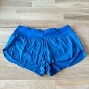 Lululemon Workout Speed Up Shorts 2.5” Blue Size 10